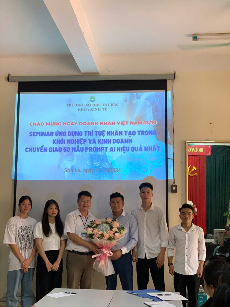 SEMINAR ỨNG DỤNG TRÍ TUỆ NHÂN TẠO TRONG KHỞI NGHIỆP VÀ KINH DOANH, CHUYỂN GIAO 50 MẪU PROMPT AI HIỆU QUẢ NHẤT